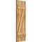 Ekena Millwork Joined Board-n-Batten Shutters w/Z-Bar, Rough Sawn Western Red Cedar, 10 3/4W x 33H, PR RBJ06Z11X033RWR - alternate 4